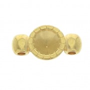 Entrepieza 2 anillos para cabuchón o strass 5 mm Dorado con oro fino x1|raw }}