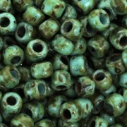 Rocalla Toho 6/0 TO6RY307 - Hybrid Frosted Turquoise Picasso x8g|raw }}