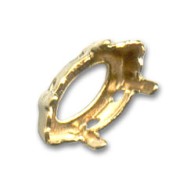 Engaste navette PureCrystal 10x5 mm dorado