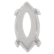 Engaste navette PureCrystal 10x5 mm Rhodié