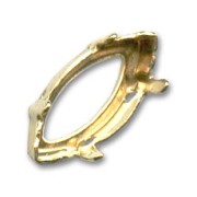 Engaste navette PureCrystal 15x7 mm dorado|raw }}