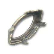 Engaste navette PureCrystal 15x7 mm bronce