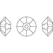 Tupis planas PureCrystal 5305 5 mm Crystal x30