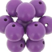 Redonda de madera 20 mm Amethyst x5