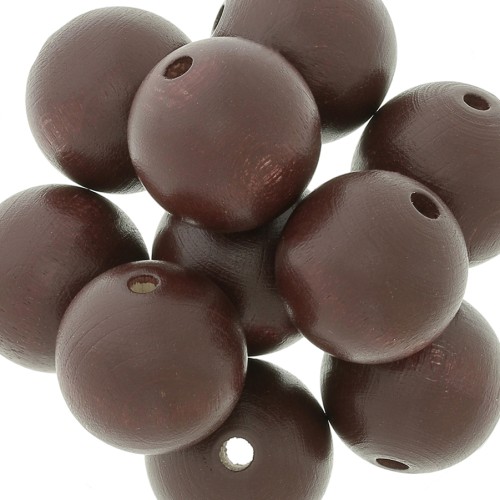 Redonda de madera 20 mm Viejo Rosa x5