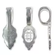 Enganche colgante para pegar 25 mm plateado x1