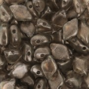 Cuentas de cristal Gemduo 2 agujeros 8x5 mm Halo Champagne x10g