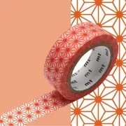 Masking Tape 15 mm Estrella Asanoha Mostaza x10m