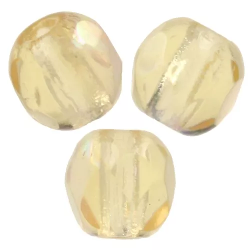 Facetadas 4 mm Light Topaz AB x50