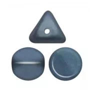 Cuentas de vidrio Ilos® par Puca® 5x5 mm Blue Metallic Mat x10g