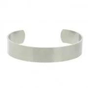 Pulsera plana 12.5x150 mm a decorar  en acero inox 316 x1