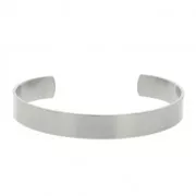Pulsera plana 9.5x150 mm a decorar de acero inox 316 x1