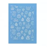 Silk Screen Moiko para arcilla polimérica 74x105 mm - Motivo Cactus 10.49