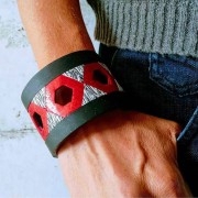 Silk Screen Moiko para arcilla polimérica 74x105 mm - Motivo con rayas 10.07