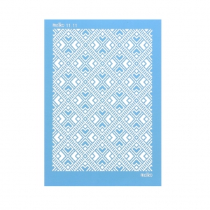 Silk Screen Moiko para arcilla polimérica 74x105 mm - Motivo Maya 11.11