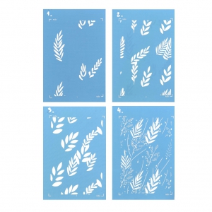 4 Silk Screens superponibles Moiko para arcilla polimérica 74x105 mm - Hojas