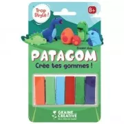 Modelado Patagom - para crear tus propios borradores - 6 bloques Dinosorios x1