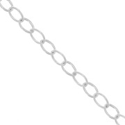 Cadena malla rombo 2.7x3.6 mm de Plata 925 x50cm