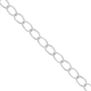 Cadena malla rombo 2.7x3.6 mm de Plata 925 x50cm