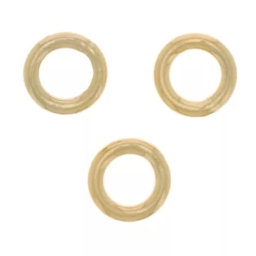Anillas cerradas 5x1 mm de Gold filled Rosa x5