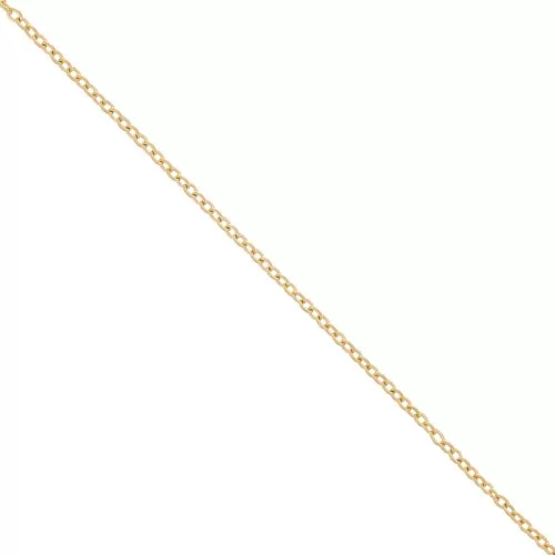 Cadena malla Forçat lapidada 2 mm acero inox dorado x10m