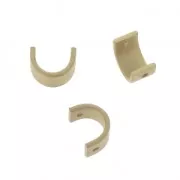 Entrepieza 2 agujeros Media redonda - Forma U - 8x6 mm dorado mate x1