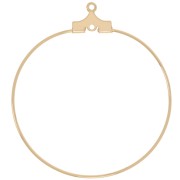 Bases para hacer pendientes - Criollas a decorar 35 mm - Dorado con oro fino x2|raw }}