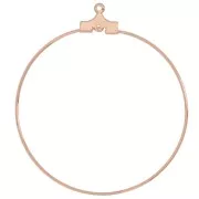 Bases hacer pendientes - Criollas a decorar 40 mm - 1 hueco - Dorado Rosa  x2