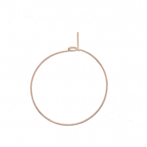 Criollas a decorar 25x0.6 mm - Dorado Rosa x2