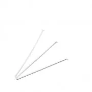 Bastones cabeza alfiler plana? 2 mm - 25x0.7 mm Chapado en plata fina x25