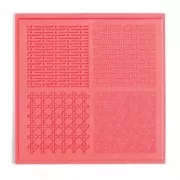 Placa de textura 9 cm para arcilla polimérica - Vannerie  x1