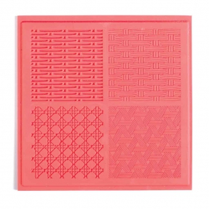 Placa de textura 9 cm para arcilla polimérica - Vannerie  x1