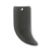 Colgante diente de tiburón 26 mm Hematite