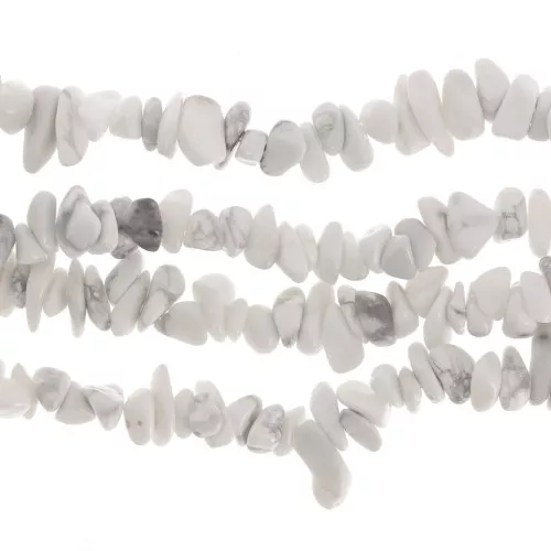 Cuentas de chips Howlite (Imitation) 8 - 11 mm x80 cm