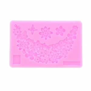 Molde de silicona para arcilla polimérica y arcilla metálica - Plastron de Fleurs