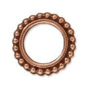 Círculo 14 mm cobre antiguo x1