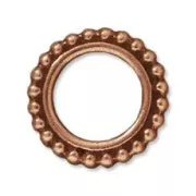 Círculo 14 mm cobre antiguo x1