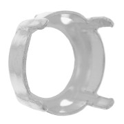 Engaste PureCrystal 1122 Rivoli redondo 10 mm plateado