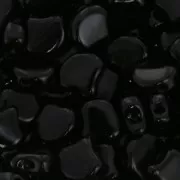 Cuentas de cristal Ginko Duo 2 agujeros 7.5x7.5 mm Jet x10g