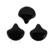 Cuentas de cristal Ginko Duo 2 agujeros 7.5x7.5 mm Jet x10g