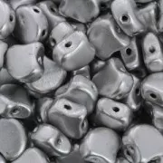 Cuentas de cristal Ginko Duo 2 agujeros 7.5x7.5 mm Labrador Mat x10g