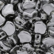 Cuentas de cristal Ginko Duo 2 agujeros 7.5x7.5 mm Labrador x10g