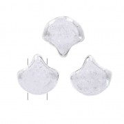 Cuentas de cristal Ginko Duo 2 agujeros 7.5x7.5 mm Labrador x10g