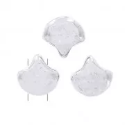 Cuentas de cristal Ginko Duo 2 agujeros 7.5x7.5 mm Labrador x10g