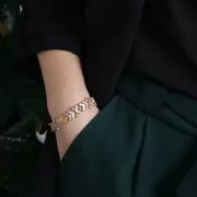 Cuentas de cristal Cheurón Beads 10x4 mm Light Copper Mat x30