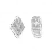 Cymbal Bead Substitute - Cuenta de metal para Gemduo 8x5mm Plaka Plateado envej x1