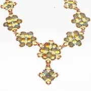 Cymbal Bead Substitute - Cuenta de metal para Gemduo 8x5mm Plaka Plateado envej x1