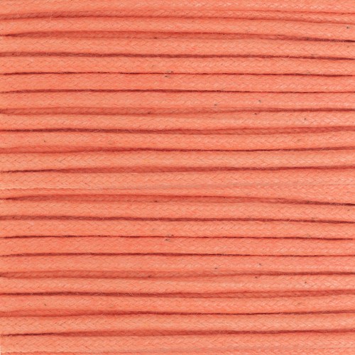 Hilo algodón encerado 2 mm Naranja x5 m