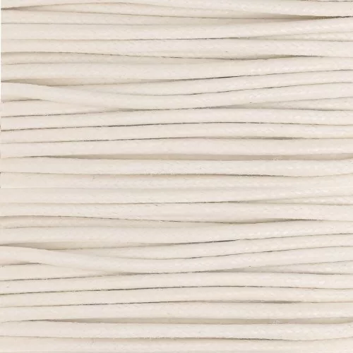 Hilo algodón encerado 2 mm Blanco x5 m