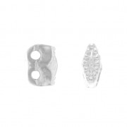 Cymbal Bead Substitute - Cuenta de metal para Superduo 2.5x5mm Varidi Plat enve x1